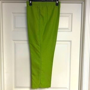 Alfred Dunner Green Straight Leg Pants